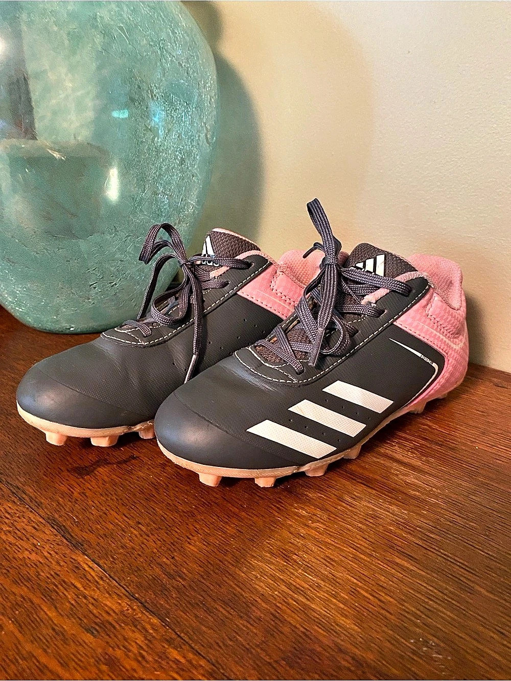 adidas Copa Pure.3 Soccer Cleats Pink Black Girls US 13K